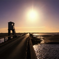 Buy canvas prints of Holy Island Causeway by Northeast Images