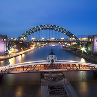 Buy canvas prints of Newcastle Bridges by Northeast Images
