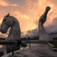 Buy canvas prints of Kelpies by Northeast Images