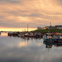 Buy canvas prints of  Seahouses Harbour by Northeast Images