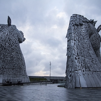 Buy canvas prints of  Kelpies at Falkirk by Northeast Images