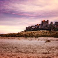 Buy canvas prints of  Bamburgh Castle by Northeast Images