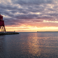 Buy canvas prints of  South Shields Sunrise by Northeast Images