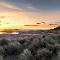 Buy canvas prints of Bamburgh Castle Sunrise by Northeast Images