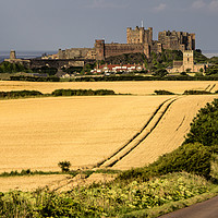 Buy canvas prints of Bamburgh Panoramic by Northeast Images