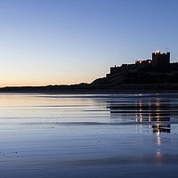 Buy canvas prints of Bamburgh Panorama by Northeast Images