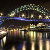 Buy canvas prints of Newcastle Quayside Panorama by Northeast Images