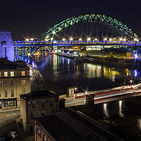 Buy canvas prints of Newcastle Quayside panoramic by Northeast Images