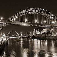 Buy canvas prints of Newcastle Quayside panoramic by Northeast Images