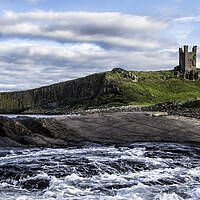Buy canvas prints of Dunstanburgh Panoramic by Northeast Images