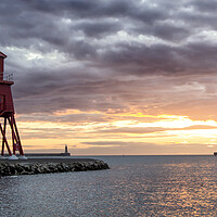Buy canvas prints of Sunrise at South Shields by Northeast Images