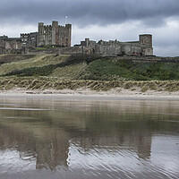 Buy canvas prints of Bamburgh Castle Panoramic by Northeast Images