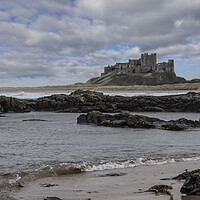 Buy canvas prints of Bamburgh Panoramic  by Northeast Images