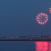 Buy canvas prints of Roker Fireworks by Northeast Images