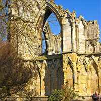 Buy canvas prints of Ruins of St Marys Abbey by Trevor Kersley RIP