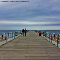 Buy canvas prints of Walk on the Pier by Trevor Kersley RIP