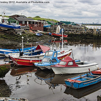 Buy canvas prints of The Boat Yard Paddys Hole by Trevor Kersley RIP
