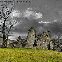 Buy canvas prints of Pendragon Castle Ruins by Trevor Kersley RIP