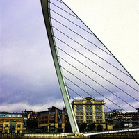 Buy canvas prints of Gateshead Millennium Bridge by Trevor Kersley RIP