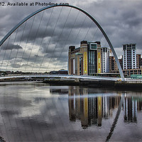 Buy canvas prints of Gateshead Millennium Bridge by Trevor Kersley RIP