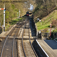 Buy canvas prints of Approaching Goathland Station by Trevor Kersley RIP