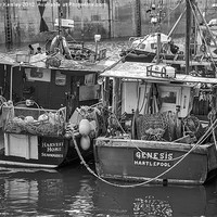 Buy canvas prints of Fishing Boats Seahouses by Trevor Kersley RIP