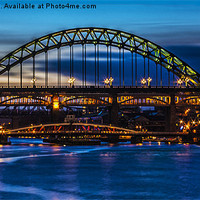 Buy canvas prints of The Tyne Bridge by Trevor Kersley RIP