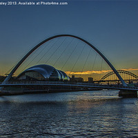 Buy canvas prints of Dusk Along The Quayside by Trevor Kersley RIP