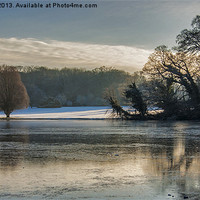 Buy canvas prints of Newburgh Pond in Winter by Trevor Kersley RIP