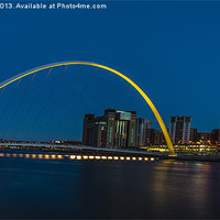 Buy canvas prints of Night on the Tyne by Trevor Kersley RIP