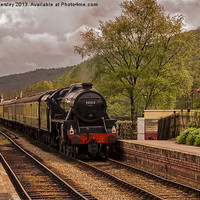 Buy canvas prints of The Train Arriving by Trevor Kersley RIP