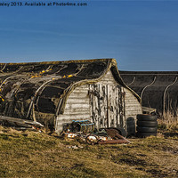 Buy canvas prints of Fishermans Huts by Trevor Kersley RIP