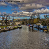 Buy canvas prints of Leeds and Liverpool Canal at Bingley by Trevor Kersley RIP