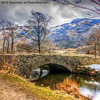Buy canvas prints of Cow Bridge Brothers Water Lake District by Trevor Kersley RIP