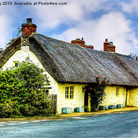 Buy canvas prints of Rose Cottage Harome by Trevor Kersley RIP