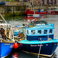 Buy canvas prints of Fishing Boats by Trevor Kersley RIP
