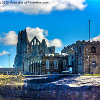 Buy canvas prints of St Marys Church and Whitby Abbey by Trevor Kersley RIP