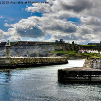 Buy canvas prints of Whitby Harbour Entrance by Trevor Kersley RIP