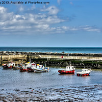 Buy canvas prints of The Harbour Staithes by Trevor Kersley RIP