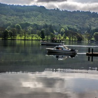 Buy canvas prints of Boating on Coniston Water by Trevor Kersley RIP