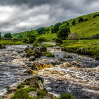 Buy canvas prints of River Wharfe Yorks Dales by Trevor Kersley RIP