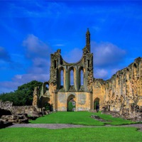 Buy canvas prints of Byland Abbey Ruins by Trevor Kersley RIP