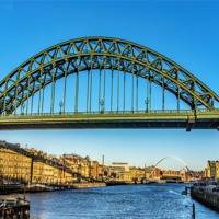 Buy canvas prints of Tyne Bridge Newcastle by Trevor Kersley RIP