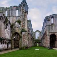 Buy canvas prints of Fountains Abbey by Trevor Kersley RIP