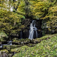 Buy canvas prints of Hidden Waterfall Yorks Dales by Trevor Kersley RIP
