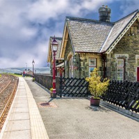Buy canvas prints of Dent Railway Station Cumbria by Trevor Kersley RIP