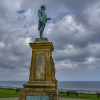 Buy canvas prints of Captain Cook Memorial Whitby by Trevor Kersley RIP