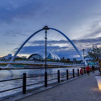 Buy canvas prints of Evening on the Quayside by Trevor Kersley RIP