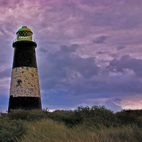 Buy canvas prints of The Old Lighthouse Spurn Point by Trevor Kersley RIP