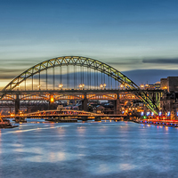 Buy canvas prints of Newcastle Tyne Bridge by Trevor Kersley RIP